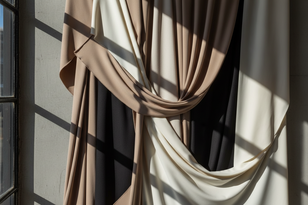 Fashion editorial abstract composition